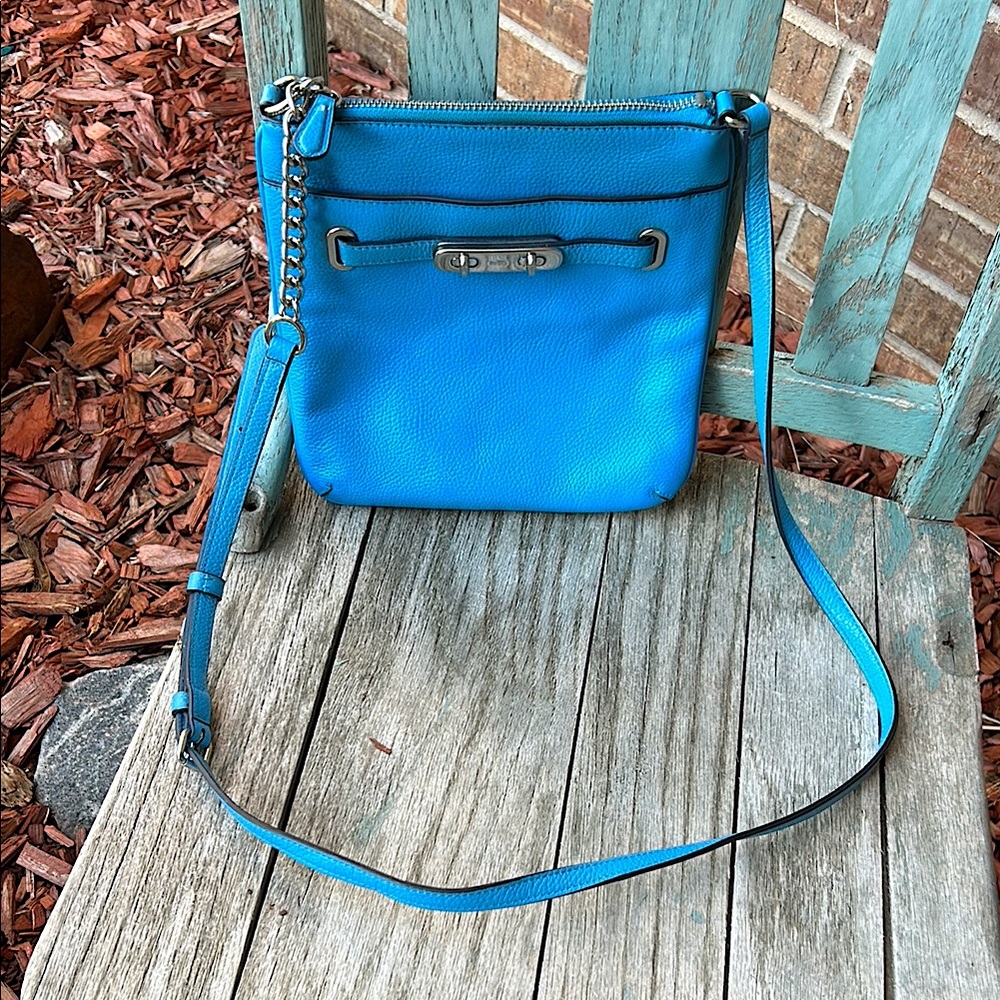Bright Blue Crossbody Swagger Bag
